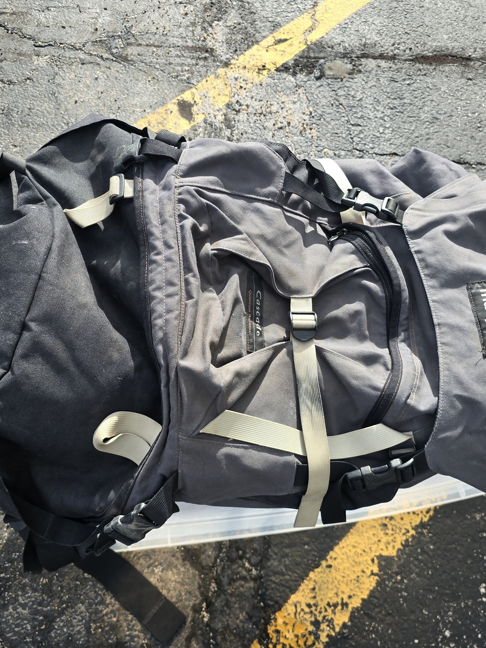 Macpac Gray and Black Men's Hiking Backpack